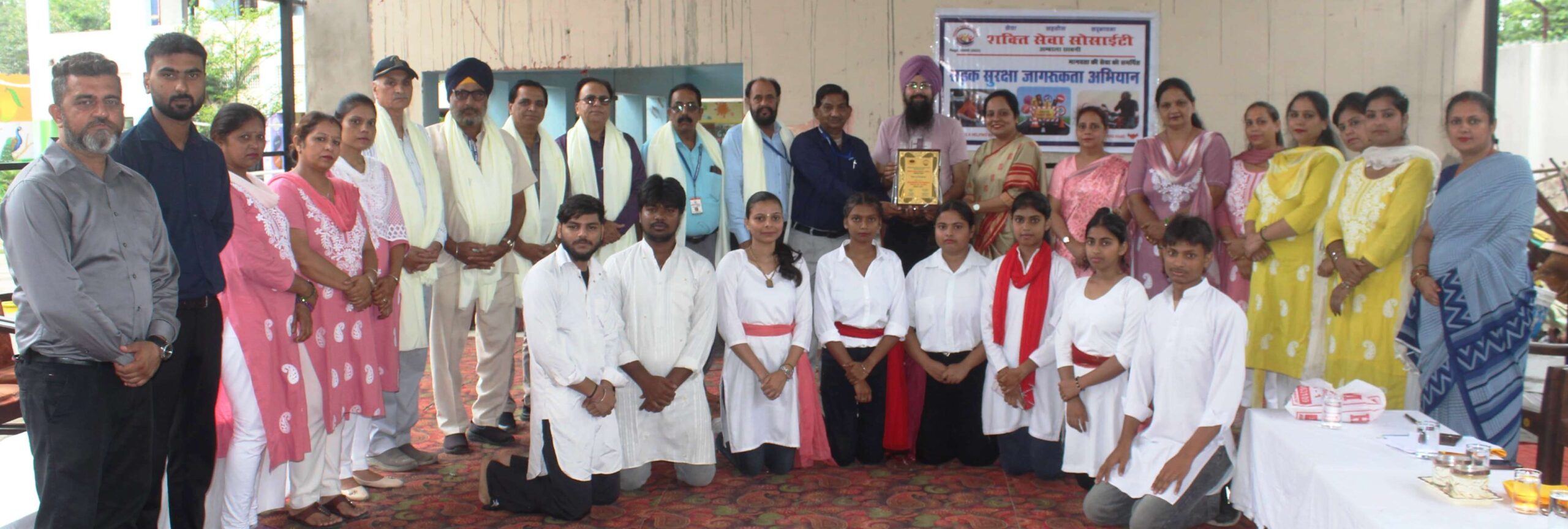 Shakti Seva Samiti conducted road safety campaign in Sikh Senior Secondary School