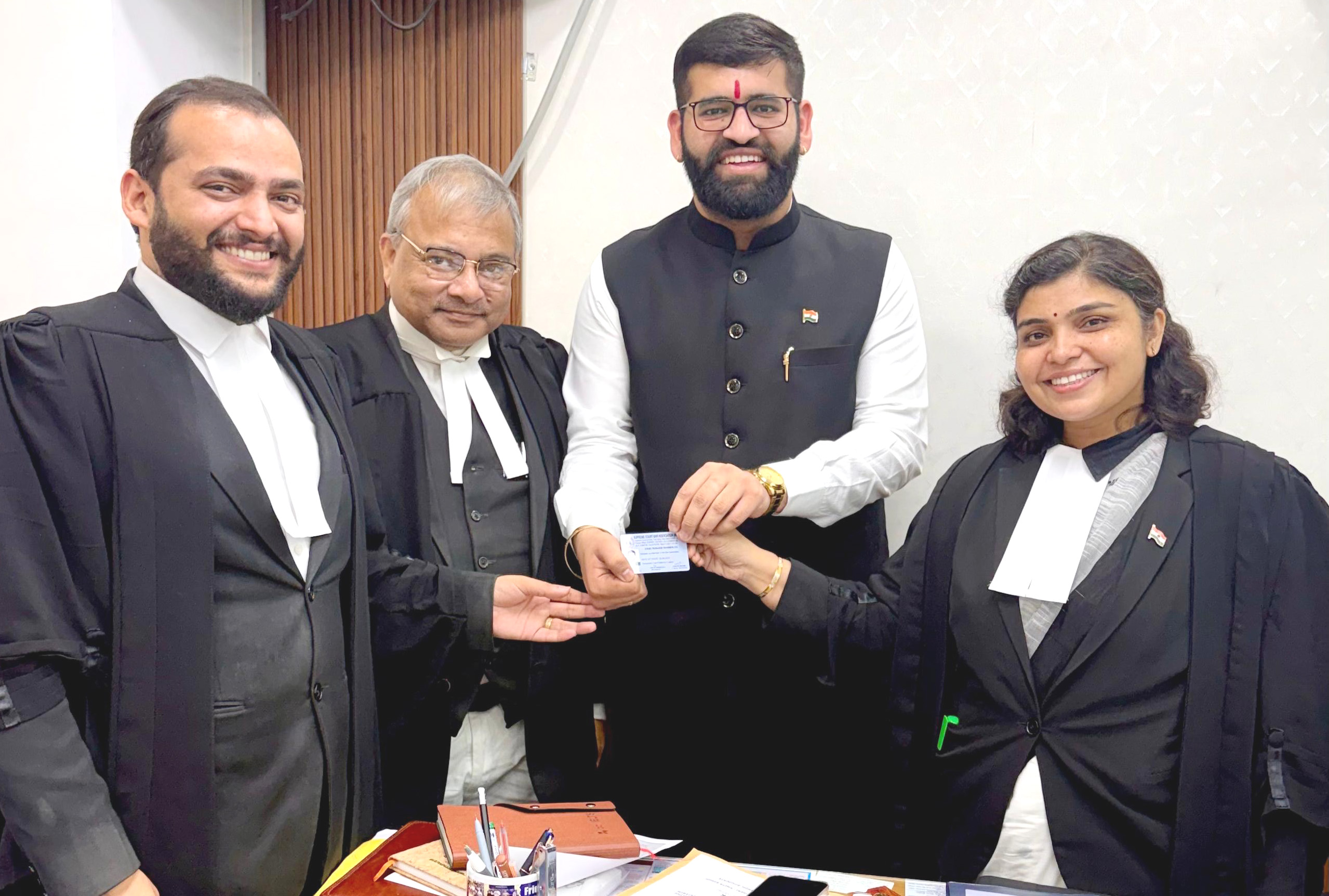 Advocate Vasu Ranjan Shandilya becomes a member of the Supreme Court Bar Association